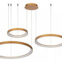 Lucide Vidal LED hanglamp Ø78 cm 2700K mat goud