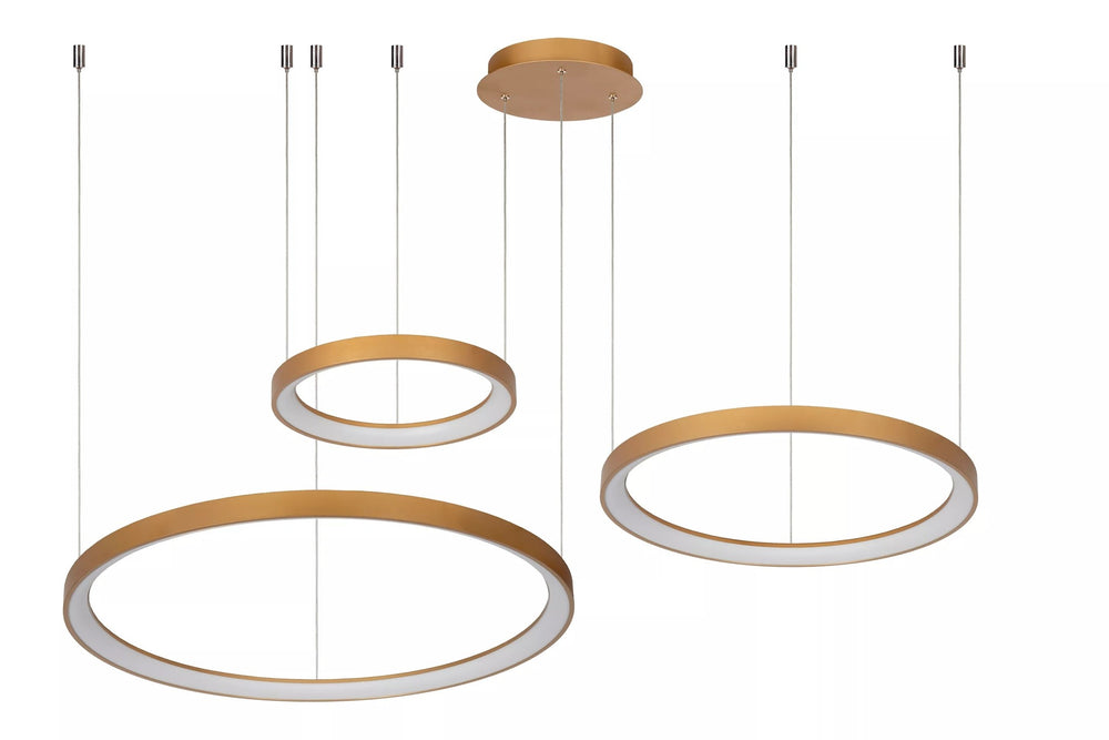 Lucide Vidal LED hanglamp Ø78 cm 2700K mat goud