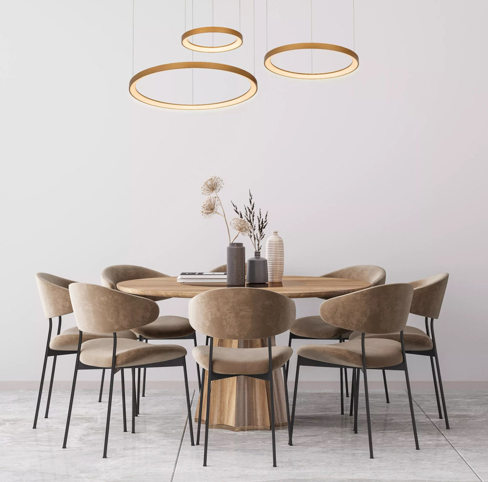 Lucide Vidal LED hanglamp Ø78 cm 2700K mat goud