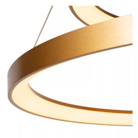 Lucide VIDAL LED suspendu dimmable 92W 2700K laiton doré mat Ø 78 cm