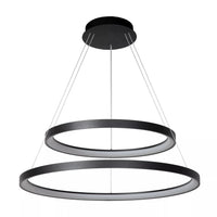 Lucide VIDAL LED hanglamp Ø78cm dimbaar 92W 2700K Zwart moderne hanglamp