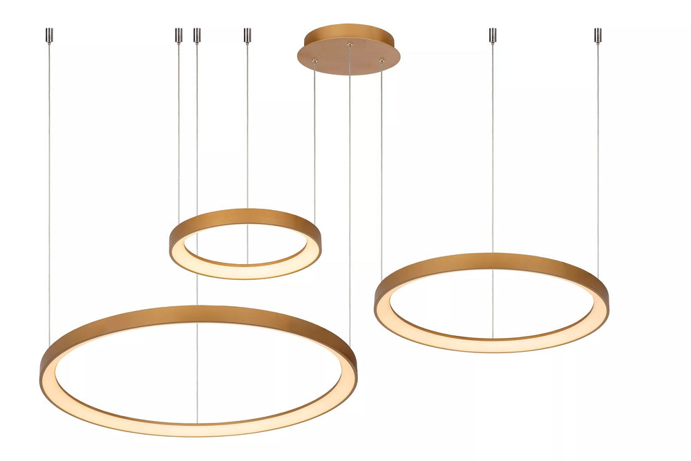 Lucide Vidal LED hanglamp Ø78 cm 2700K mat goud