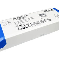 glp adaptateur d'alimentation led dimmable 12v 100w 8.33a avec ip20 et 80 cri