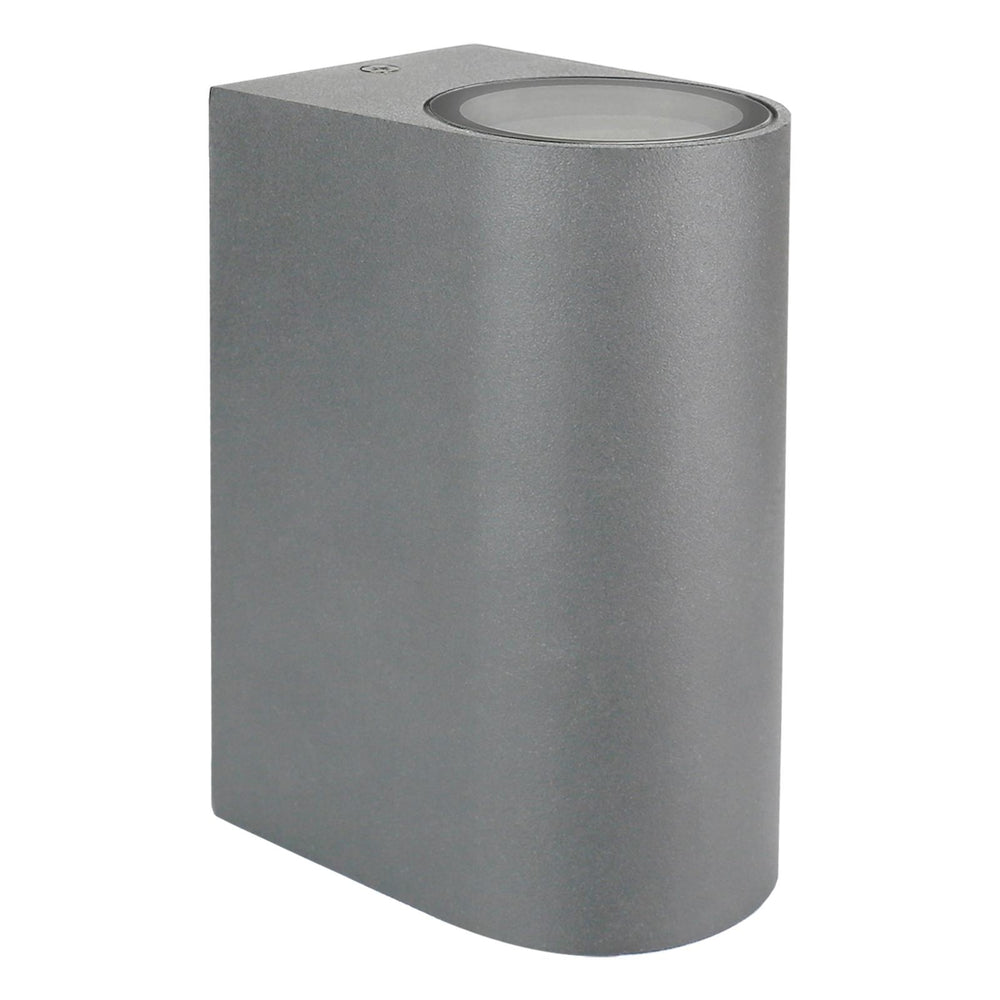 Applique murale LED Spectrum pour usage extérieur - lumière haut et bas, 150x73mm, lanterne grise IP54