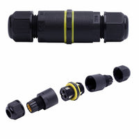 Connecteur de câble étanche LCB 3 pôles pour 0.5-1mm² 220-240V, IP68 extérieur, certifié CE RoHS