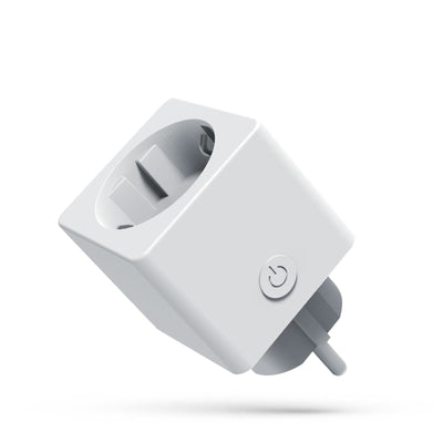 Prise WiFi intelligente Spectrum avec compteur d’énergie 230V, 16A, IP20, compatible Google Home & Alexa, Blanc