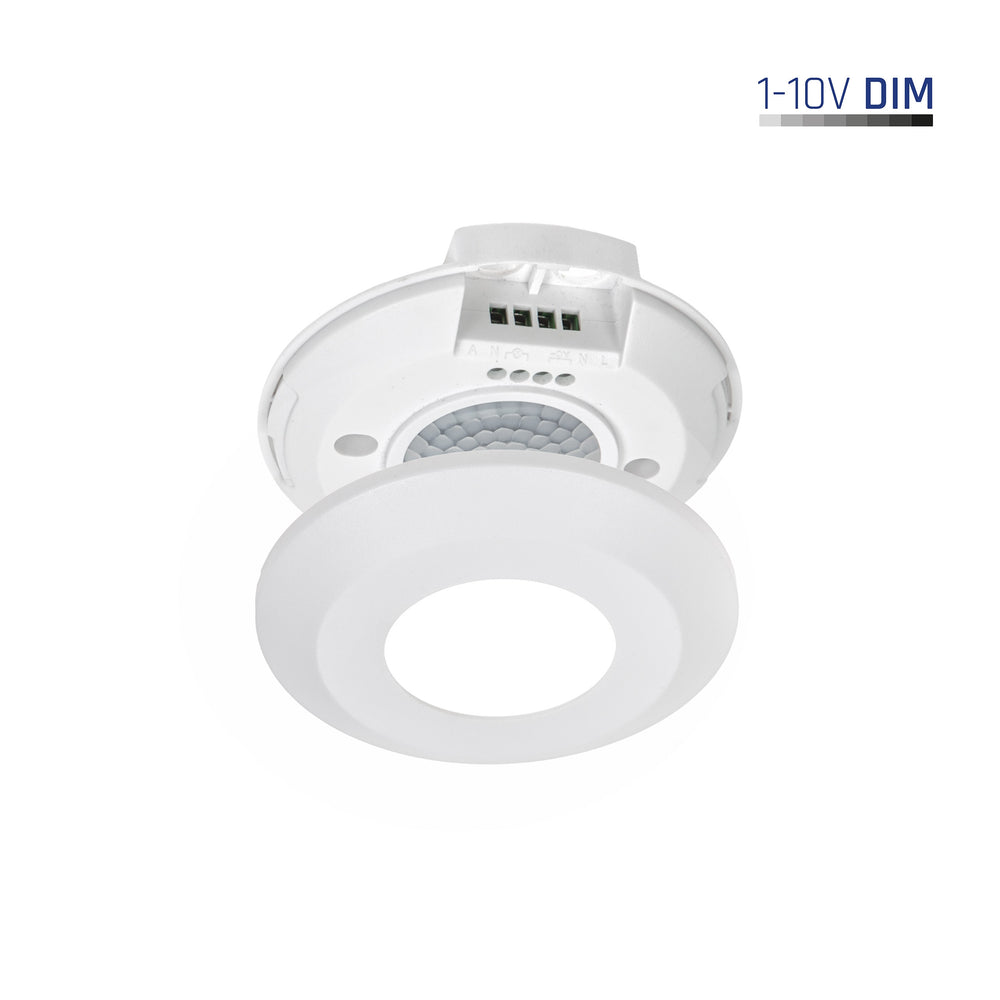 Spectrum slimme PIR sensor 360° opbouw, 2000W belasting, 8m bereik, 1-10V, Wi-Fi BT, IP20, 230V