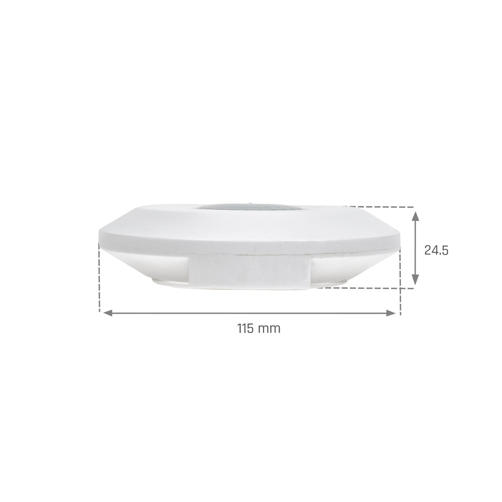 Spectrum slimme PIR sensor 360° opbouw, 2000W belasting, 8m bereik, 1-10V, Wi-Fi BT, IP20, 230V