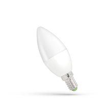 Lampe à bougie LED Spectrum C37 E14 6W, 230V, 6000K lumière blanche froide, 560 lumens, angle de faisceau 160°, durabilité 17000 heures