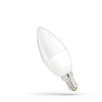Lampe à bougie LED Spectrum C37 E14 6W, 230V, 6000K lumière blanche froide, 560 lumens, angle de faisceau 160°, durabilité 17000 heures