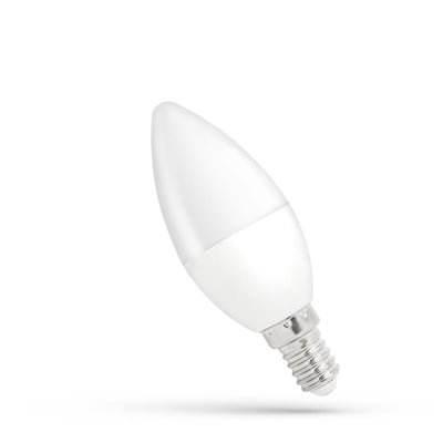 Lampe à bougie LED Spectrum C37 E14 230V 4W blanc chaud, 3000K, 320 lumens, angle de rayonnement de 200°, non dimmable