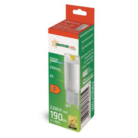 Lampe en céramique Spectrum LED G9 230V 2.5W 3000K blanc chaud, 190 lumens, angle de 100°, longue durée de vie, CRI 80