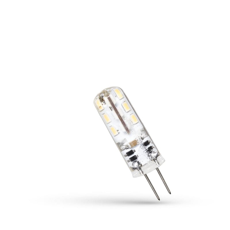 Spectrum LED G4 12V 1,5W silicon 6000K, 110 lumen, CRI 80, non dimmable, faisceau lumineux de 270°, économe en énergie