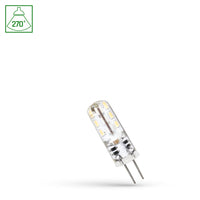 Spectrum LED G4 12V 1,5W silicon 6000K, 110 lumen, CRI 80, non dimmable, faisceau lumineux de 270°, économe en énergie