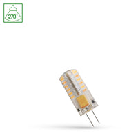 Lampe Spectrum Led G4 12V 2W 3000K silicone, 165 lumens, CRI 80, angle de rayonnement de 270°, non dimmable, longue durée de vie