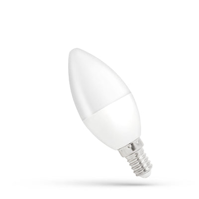 Bougie LED Spectrum C37 E14 8W 6000K, blanc froid, 710 lumen, 230V, faisceau de 160°, longue durée de vie, non dimmable