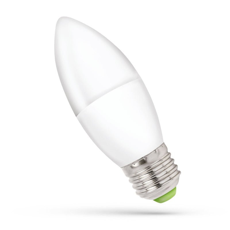 Spectrum bougie LED C37 E27 230V 6W NW 4000K, 540 lumens pour usage intérieur, angle de rayonnement 160°, non dimmable