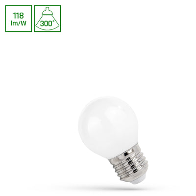Spectrum led lamp p45 e27 4000K, 5.5W met 650 lumen en 300° stralingshoek voor binnenshuis gebruik