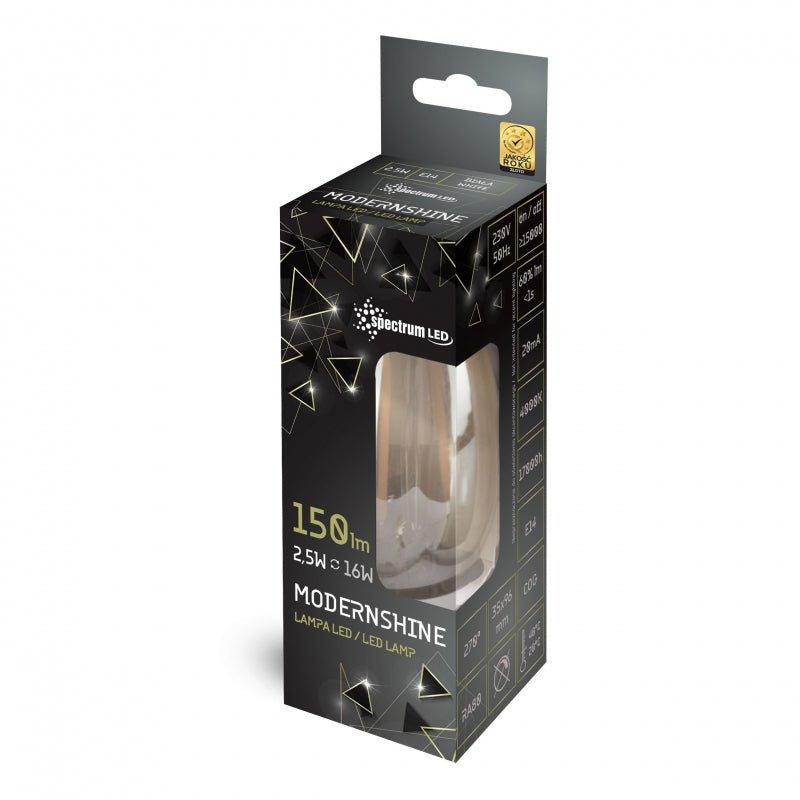 Led candle C35 E14 230V 3W 4000K NW 150 useful lumen spectrum lamp voor binnenverlichting
