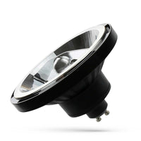 LED AR111 GU10 230V 12W COB 15° NW zwart spectrum lamp met 860 lumen en 4000K voor intens gerichte verlichting