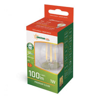Ampoule LED Spectrum G45 E14 2700K 230V 1W blanc chaud, 100 lumens, angle de faisceau de 300°, économie d'énergie et durable