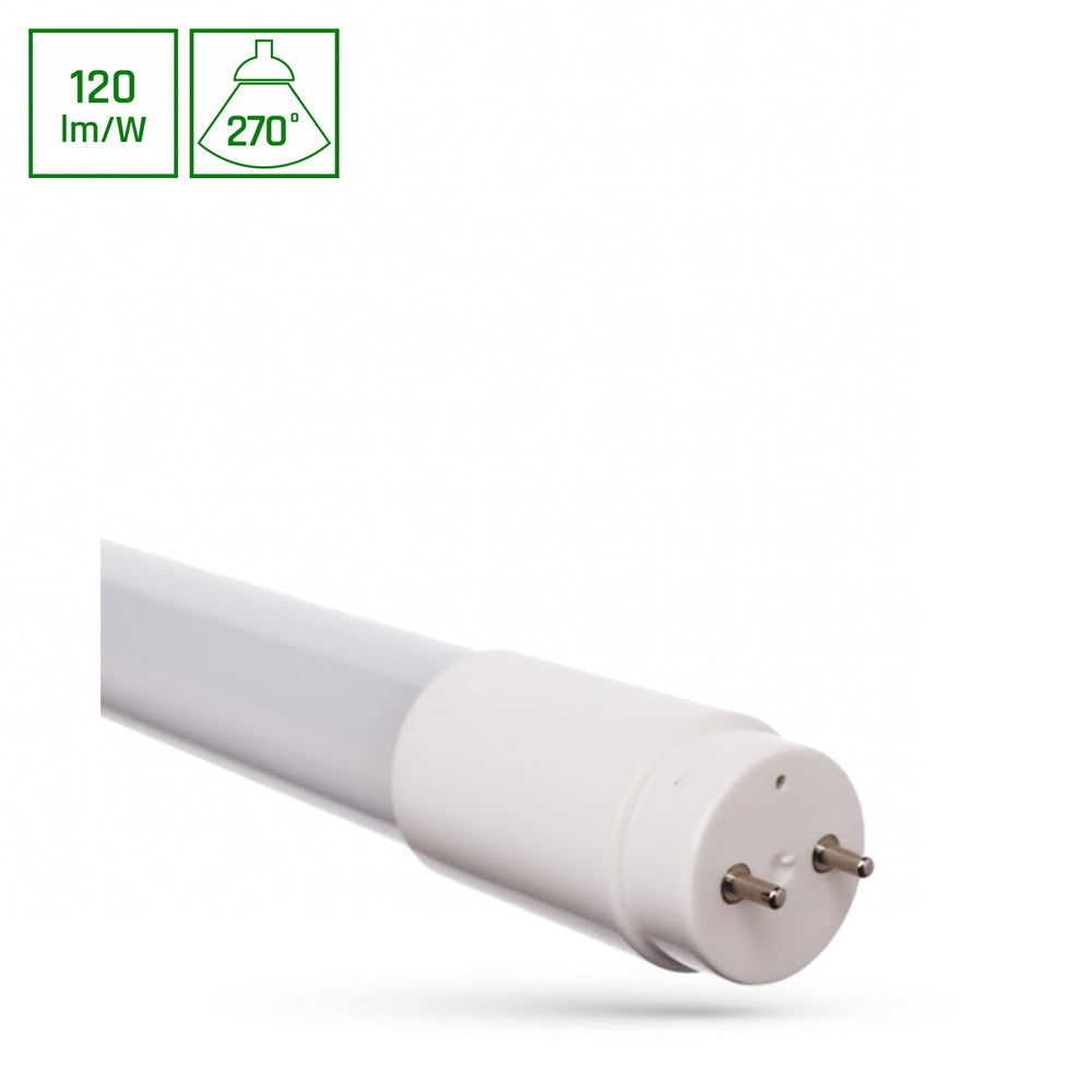 Spectrum LED Buis T8 20W 230V 3000K Warm Wit 2300 lumen 1500mm Glas G13 270° CRI 80 Binnen