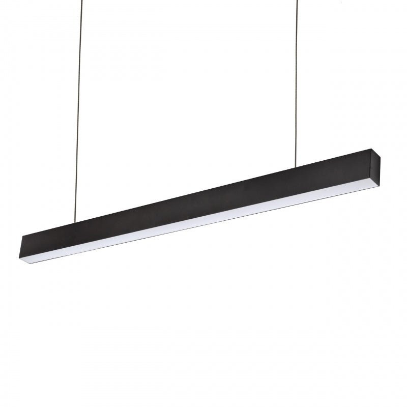 Lampe à tube LED Spectrum allday inspire one 830 30W noir, 3000K, 4350 lumens, 115° montage en surface ou suspendu