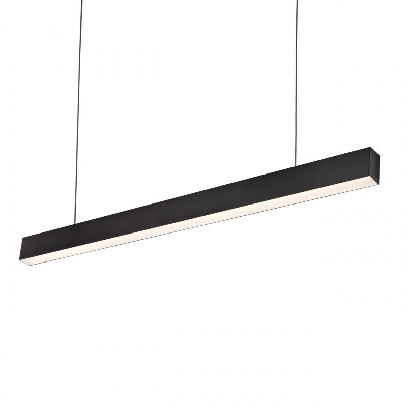 Lampe à tube LED Spectrum allday inspire one 830 30W noir, 3000K, 4350 lumens, 115° montage en surface ou suspendu