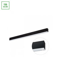 Lampadaire LED 36W Spectrum Allday avec capteur 4000K, angle de rayonnement de 115°, 112cm noir, 4900 lumens, IP20, garantie 2 ans