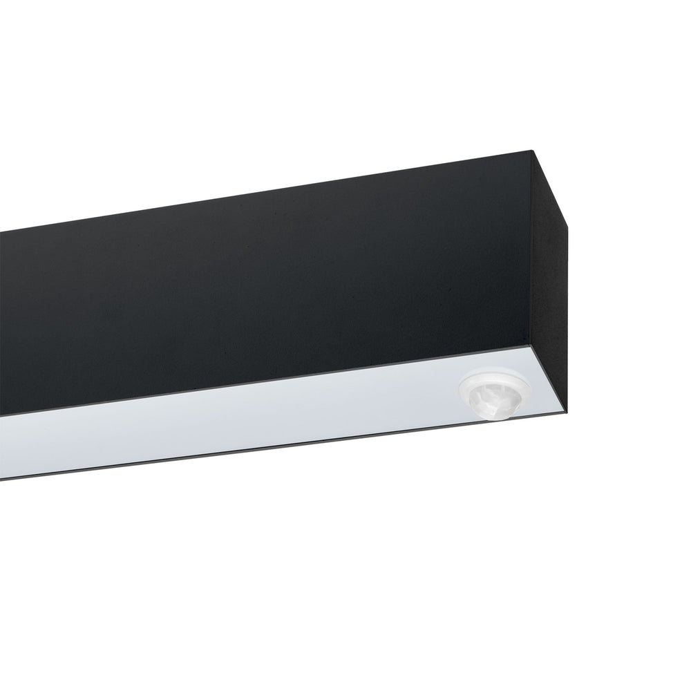 Lampadaire LED 36W Spectrum Allday avec capteur 4000K, angle de rayonnement de 115°, 112cm noir, 4900 lumens, IP20, garantie 2 ans
