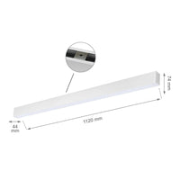 Spectrum Allday 36W LED bar, 4000K, 4900 nuttige lumens, 115° bundel, IP20, wit, 112cm, oppervlakmontage, 2 jaar garantie